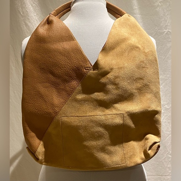 SHIRALEAH Arden Vegan Pebble Grain Leather/Suede Tote Bag. Like new. - Picture 5 of 6
